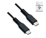 USB type C til C-ladekabel, sort, æske, 1,5 m 2x USB type C-stik, 60W, 3A, DINIC-boks